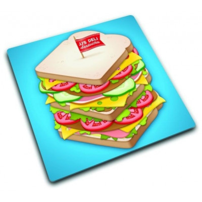 Доска разделочная стеклянная 30x30x0.4cm Joseph Joseph Sandwich (90043), шт