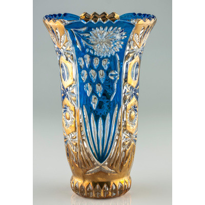 Ваза asti blau/gold vase 8 52584, шт