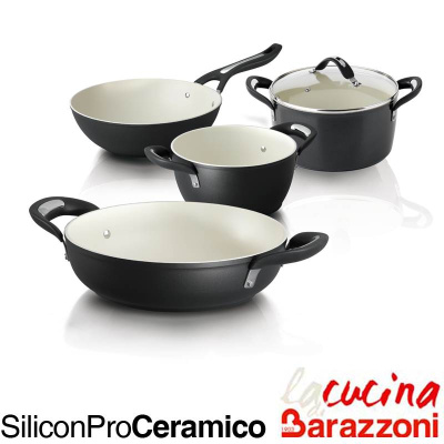 Кастрюля с керамическим покрытием 20см/2,55л Barazzoni Silicon pro ceramico (84710202080), шт