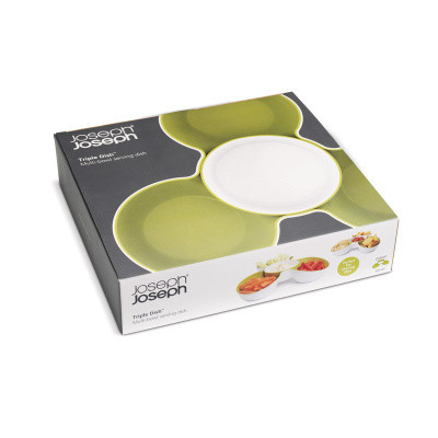 Блюдо для снека Joseph Joseph Triple Dish™ белое/зеленое 70071, шт