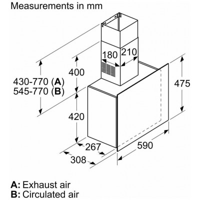 Вытяжка Bosch DWF65AJ60T