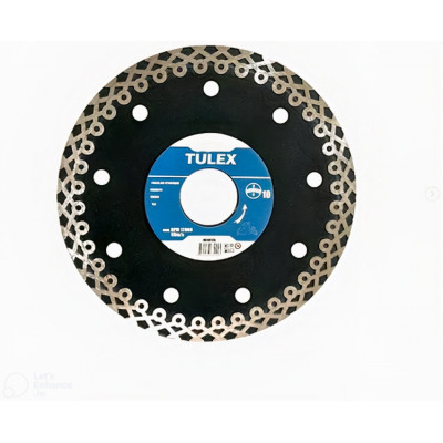 Круг отрезной алмазный TULEX 8010150 супертонкий, влажная резка, сплошной, для УШМ, 150мм*22,2мм