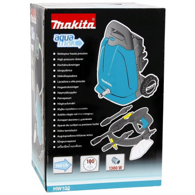 Мойка высокого давления Makita HW102, 100 бар, 360 л/ч