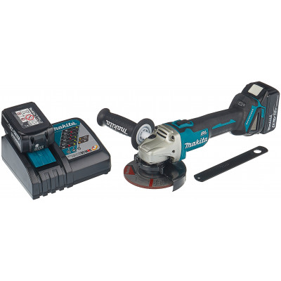 Аккумуляторная УШМ Makita DGA504RME, 125 мм