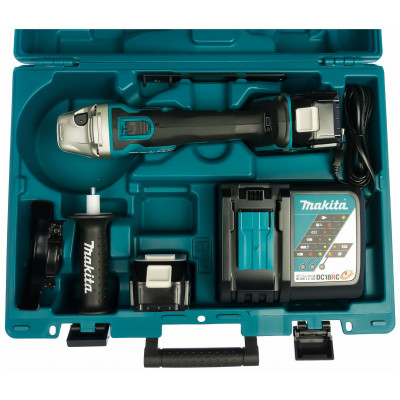 Аккумуляторная УШМ Makita DGA504RME, 125 мм