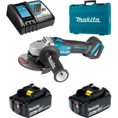 Аккумуляторная УШМ Makita DGA504RME, 125 мм