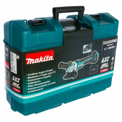 Аккумуляторная УШМ Makita DGA504RME, 125 мм