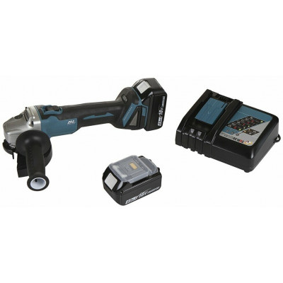 Аккумуляторная УШМ Makita DGA504RME, 125 мм