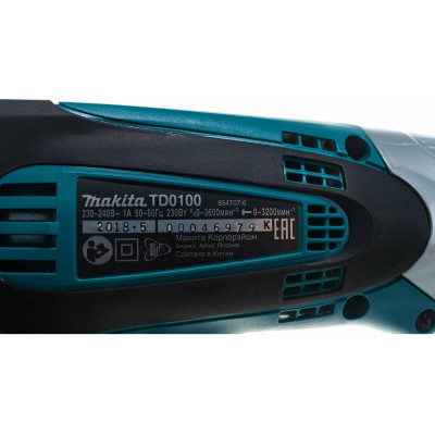 Ударный шуруповерт Makita TD0100, 230 Вт