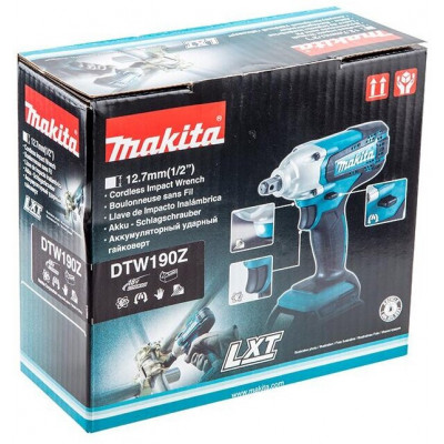 Аккумуляторный ударный гайковерт Makita DTW190Z, без аккумулятора