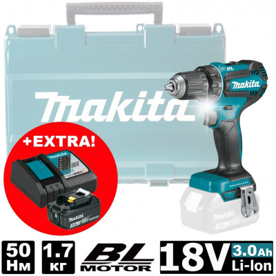 Аккумуляторная дрель-шуруповерт Makita DDF485RF