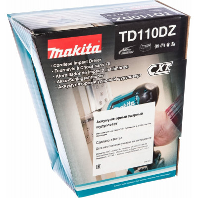 Винтоверт аккумуляторный MAKITA TD110DZ CXT