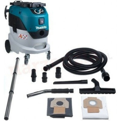 Профессиональный пылесос Makita VC4210L, 1200 Вт, белый/синий/черный