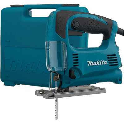 Электролобзик Makita 4329K, 450 Вт сине-зеленый