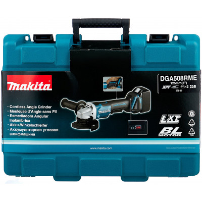 Аккумуляторная УШМ Makita DGA508RME, 125 мм