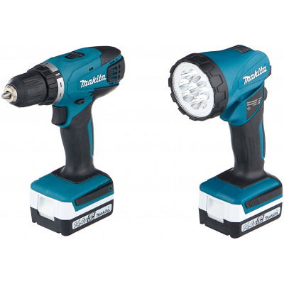 Аккумуляторная дрель-шуруповерт Makita DF347DWLE