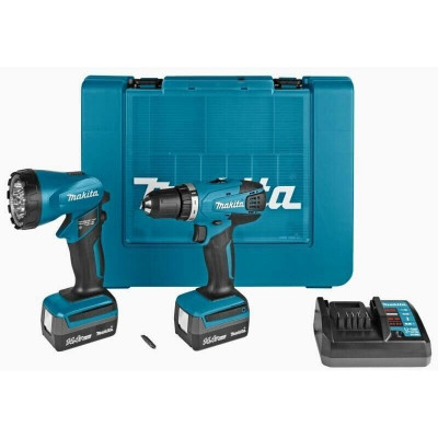 Аккумуляторная дрель-шуруповерт Makita DF347DWLE