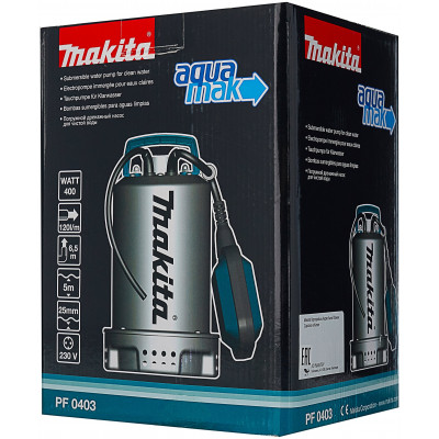 Дренажный насос  для чистой воды Makita PF0403 (400 Вт)