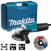 УШМ Makita 9558HNK6, 840 Вт, 125 мм, без аккумулятора