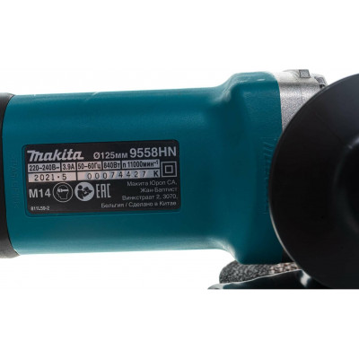 УШМ Makita 9558HNK6, 840 Вт, 125 мм, без аккумулятора