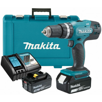 Аккумуляторная ударная дрель-шуруповерт Makita DHP453RFE