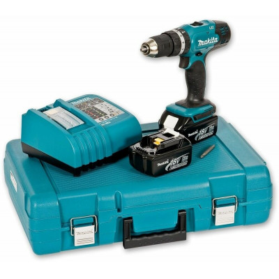 Аккумуляторная ударная дрель-шуруповерт Makita DHP453RFE