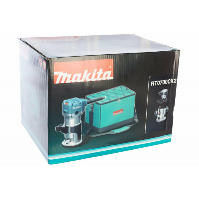 Кромочный (триммер) фрезер Makita RT0700CX2, 710 Вт