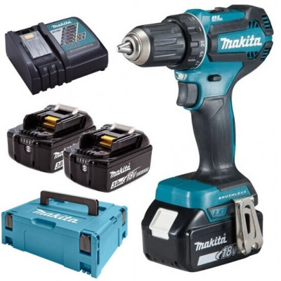 Аккумуляторная дрель-шуруповерт Makita DDF485RF3J