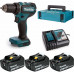 Аккумуляторная дрель-шуруповерт Makita DDF485RF3J