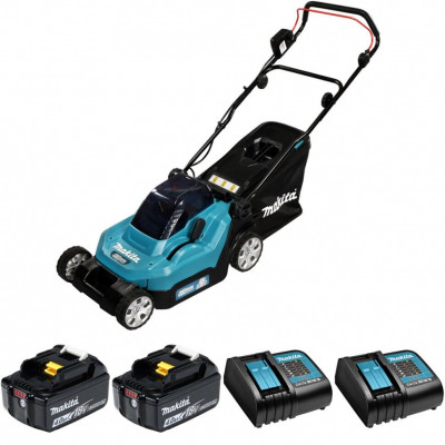 Электрическая газонокосилка Makita DLM382CM2, 900 Вт, 38 см