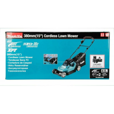 Электрическая газонокосилка Makita DLM382CM2, 900 Вт, 38 см