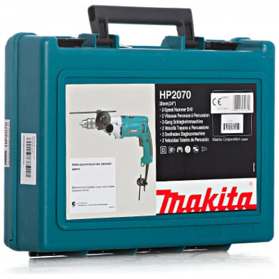 Ударная дрель Makita HP2070, 1010 Вт