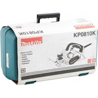 Сетевой электрорубанок Makita KP0810K, 850 Вт синий/черный/серый