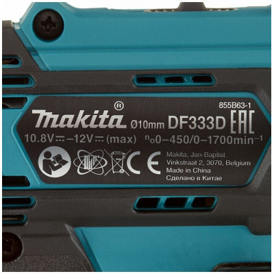 Аккумуляторная дрель-шуруповерт Makita DF333DWAE