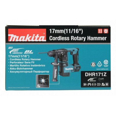 Перфоратор аккумуляторный Makita DHR171Z, без аккумулятора