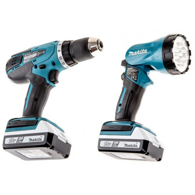 Аккумуляторная дрель-шуруповерт Makita DF457DWLE