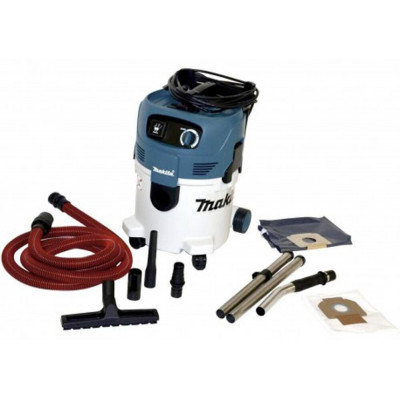 Профессиональный пылесос Makita VC3012L, 1200 Вт, синий