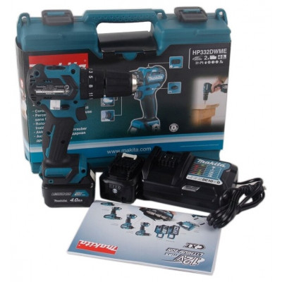 Аккумуляторная ударная дрель-шуруповерт Makita HP332DWME