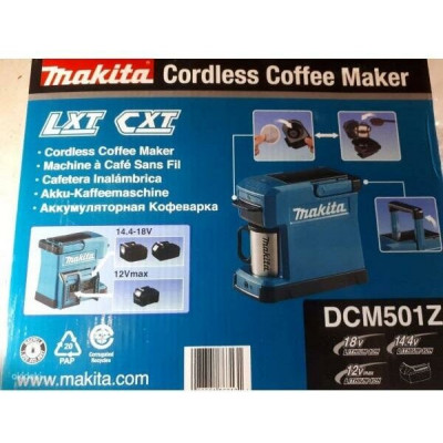 Беспроводная кофемашина Makita DCM501Z (без зарядного устройства и аккумулятора)