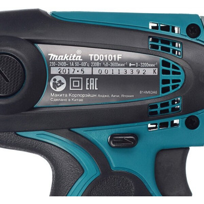 Ударный шуруповерт Makita TD0101F, 230 Вт