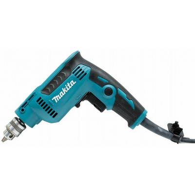 Безударная дрель Makita DP2010, 370 Вт зеленый