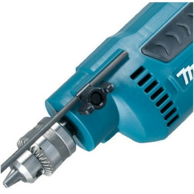 Безударная дрель Makita DP2010, 370 Вт зеленый