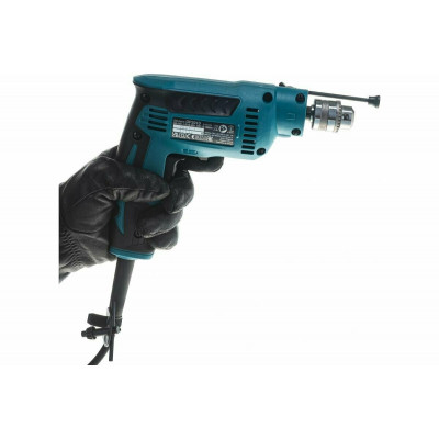 Безударная дрель Makita DP2010, 370 Вт зеленый