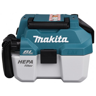 Профессиональный пылесос Makita DVC750LZ, синий/белый/черный