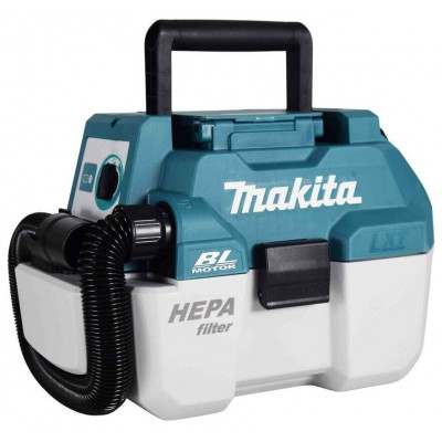 Профессиональный пылесос Makita DVC750LZ, синий/белый/черный