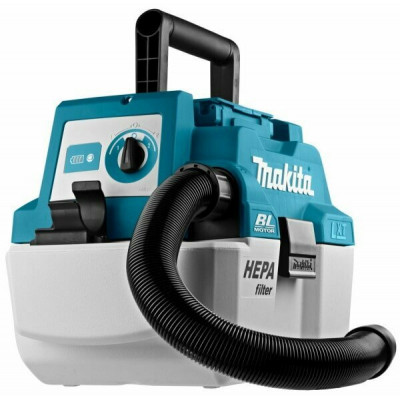 Профессиональный пылесос Makita DVC750LZ, синий/белый/черный