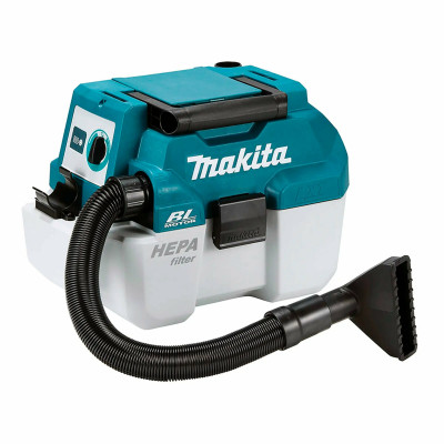 Профессиональный пылесос Makita DVC750LZ, синий/белый/черный