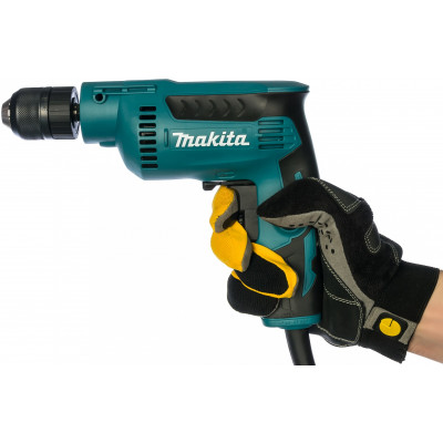 Безударная дрель Makita DP2011, 370 Вт, без аккумулятора бирюзовый