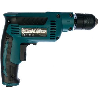 Безударная дрель Makita DP2011, 370 Вт, без аккумулятора бирюзовый