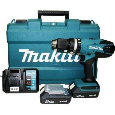 Аккумуляторная ударная дрель-шуруповерт Makita HP457DWE